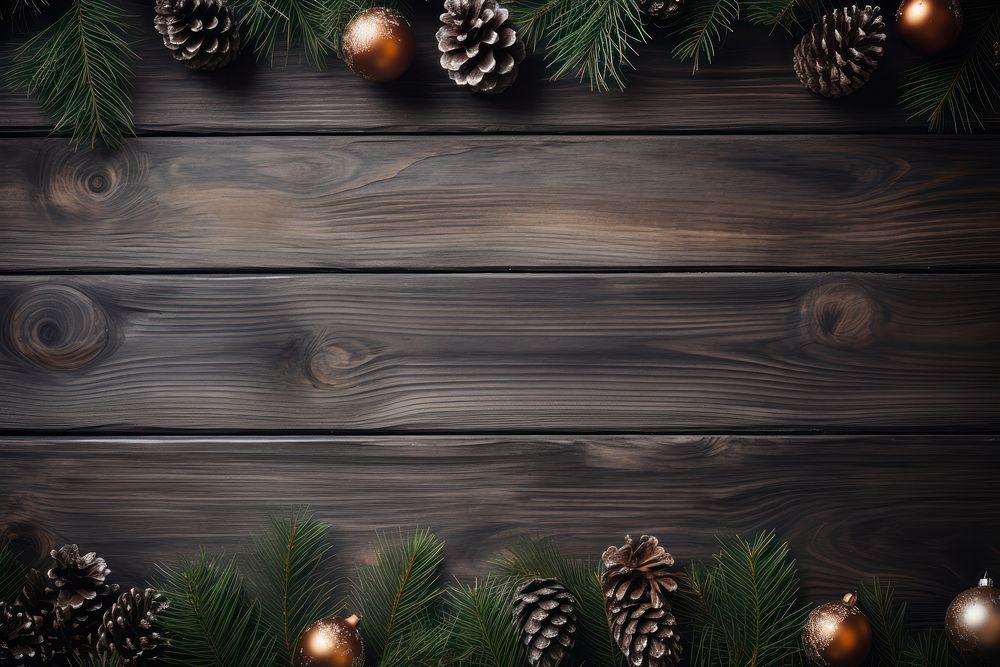 Christmas background wood tree backgrounds. AI generated Image by rawpixel.