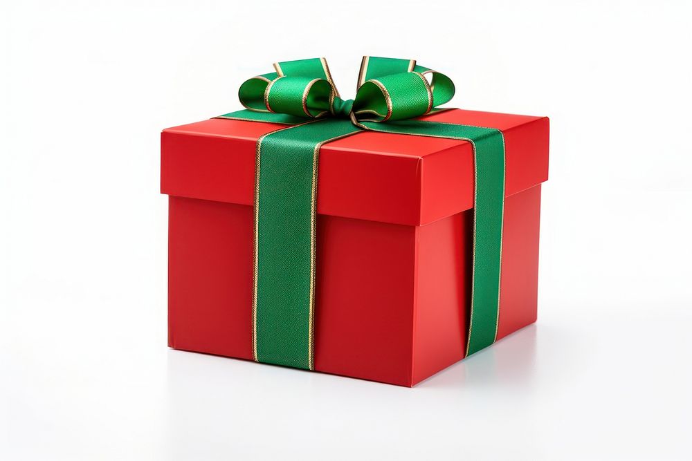 Gift green box red. AI generated Image by rawpixel.