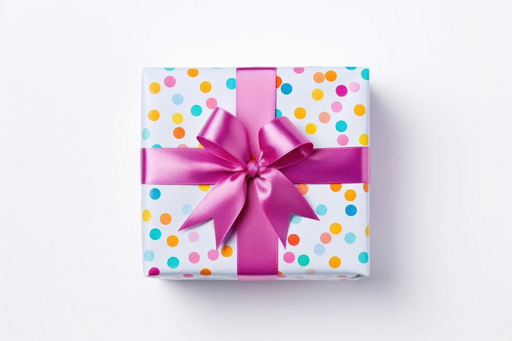 Gift wrapped white background anniversary. AI generated Image by rawpixel.