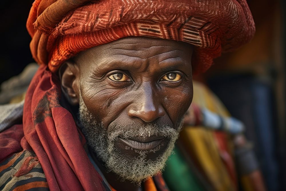 African peddler portrait adult tribe. AI generated Image by rawpixel.