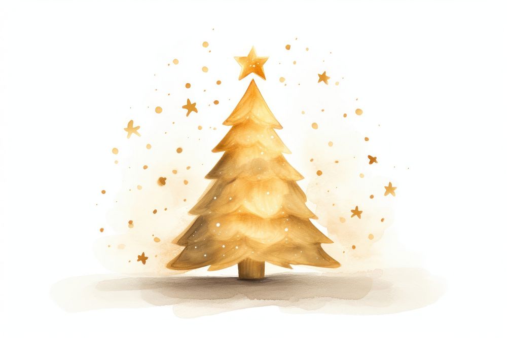 Christmas tree christmas white background christmas tree. AI generated Image by rawpixel.