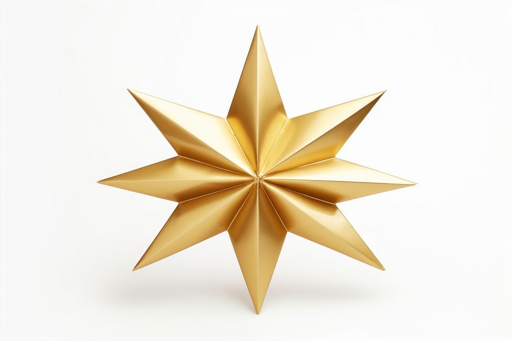 Golden star christmas white background celebration simplicity. AI generated Image by rawpixel.