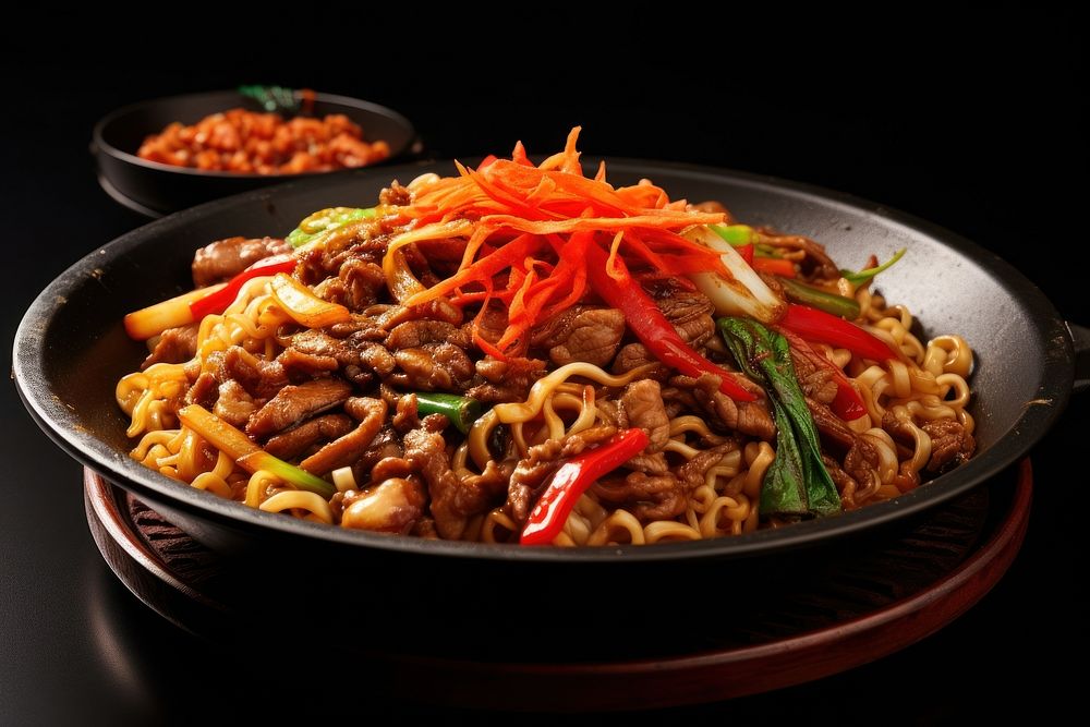 Yakisoba food noodle meal. AI generated Image by rawpixel.