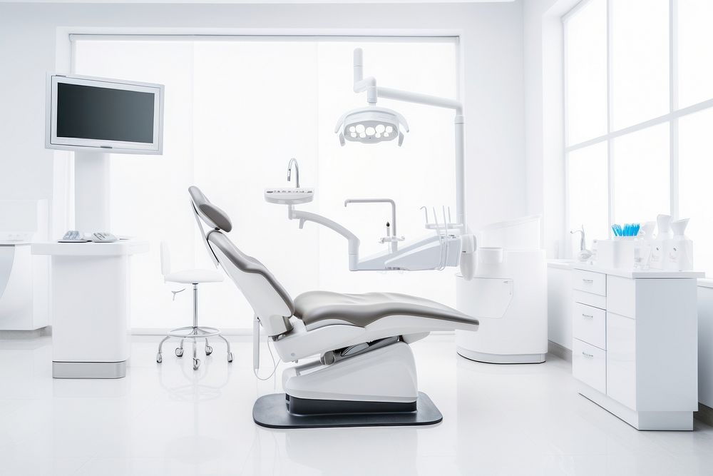 Modern dental practice architecture furniture hospital. AI generated Image by rawpixel.