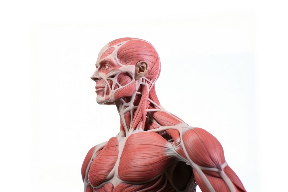 Anatomy model adult torso bodybuilding. AI generated Image by rawpixel.