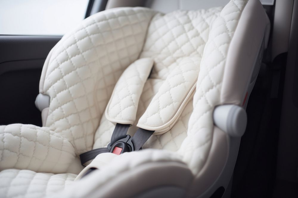 Baby carseat vehicle white transportation.