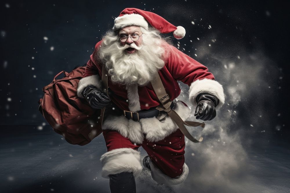 Christmas adult bag santa claus. AI generated Image by rawpixel.