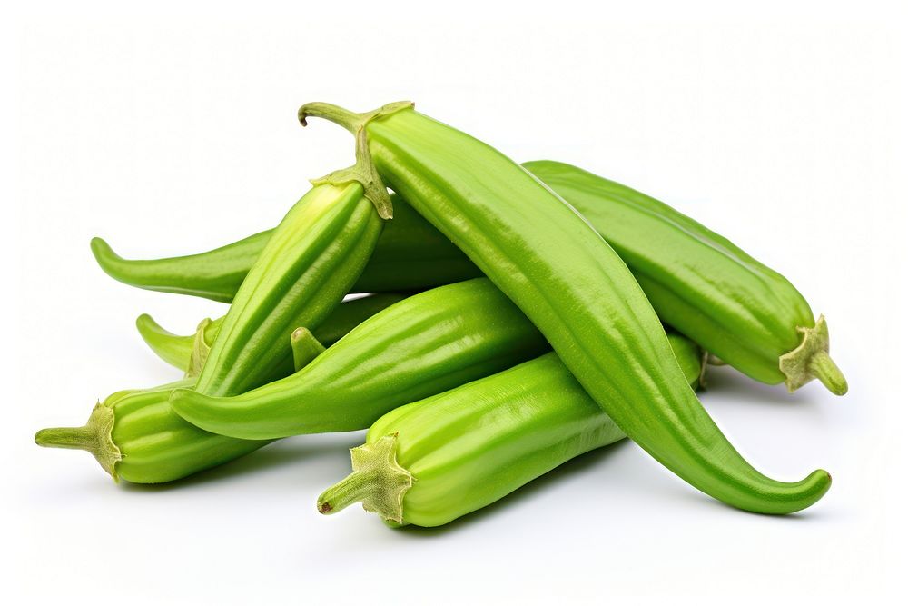 Okra vegetable banana plant. AI generated Image by rawpixel.