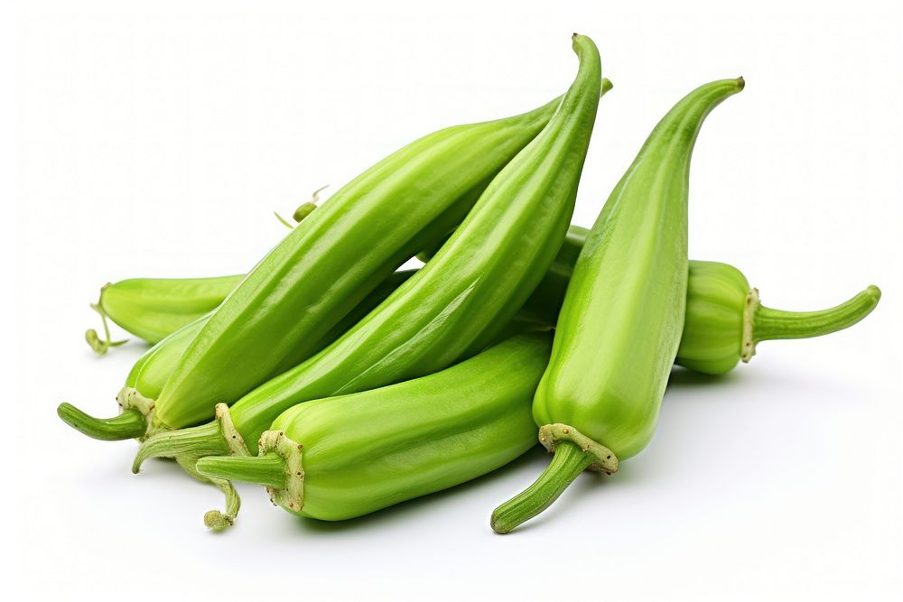 Okra vegetable plant food. AI generated Image by rawpixel.