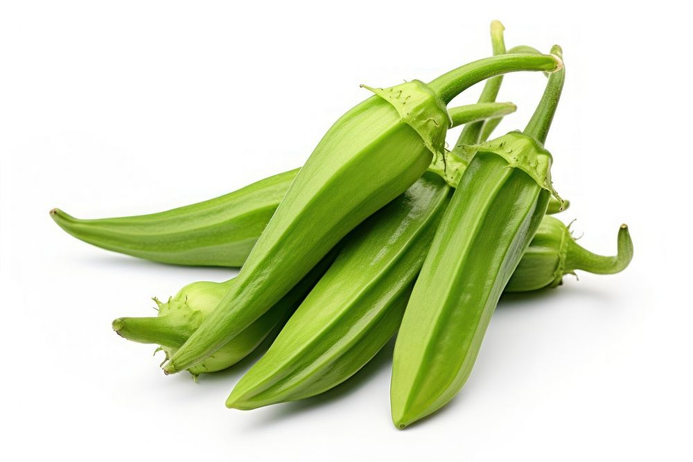 Okra vegetable plant food. AI generated Image by rawpixel.