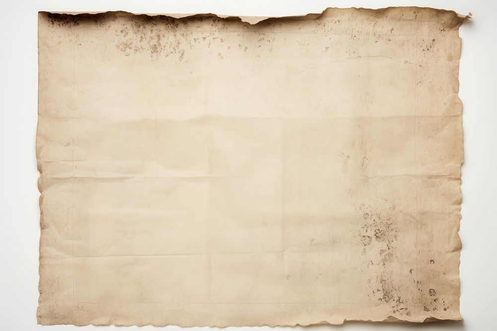 Old vintage paper backgrounds document white background. AI generated Image by rawpixel.