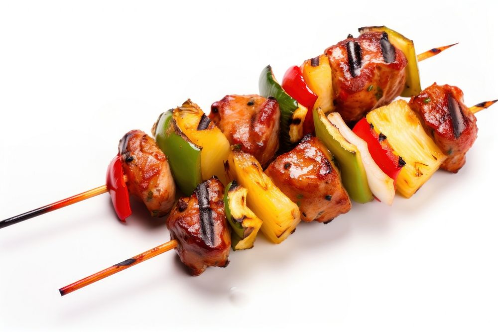 BBQ skewer vegetable grilling food. AI generated Image by rawpixel.