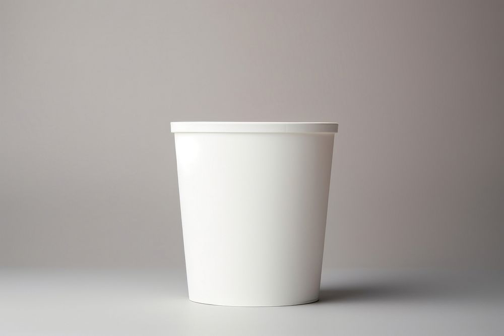 White cardboard bucket cup refreshment disposable. AI generated Image by rawpixel.