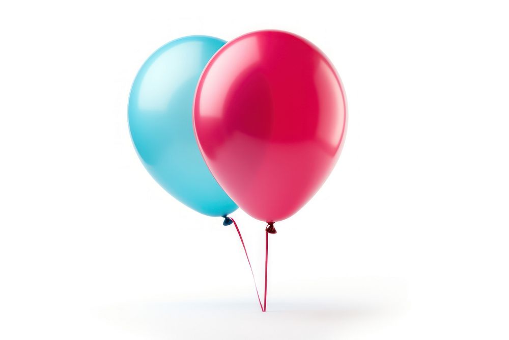 Birthday balloon white background anniversary celebration. AI generated Image by rawpixel.