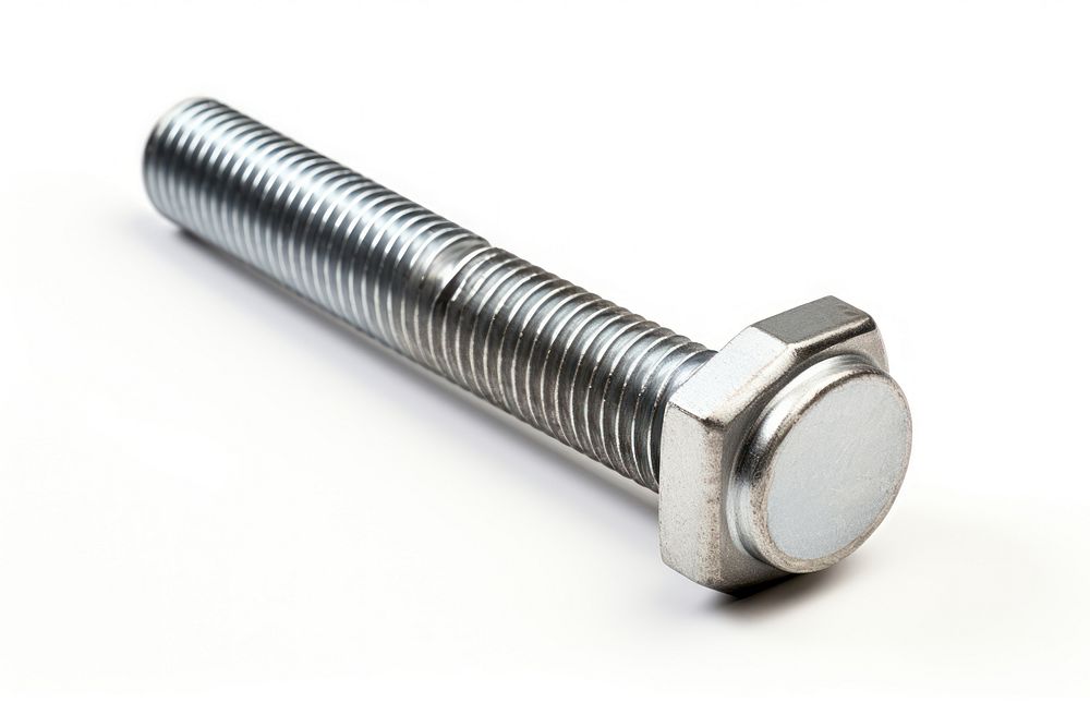 Bolt screw white background dumbbell. AI generated Image by rawpixel.