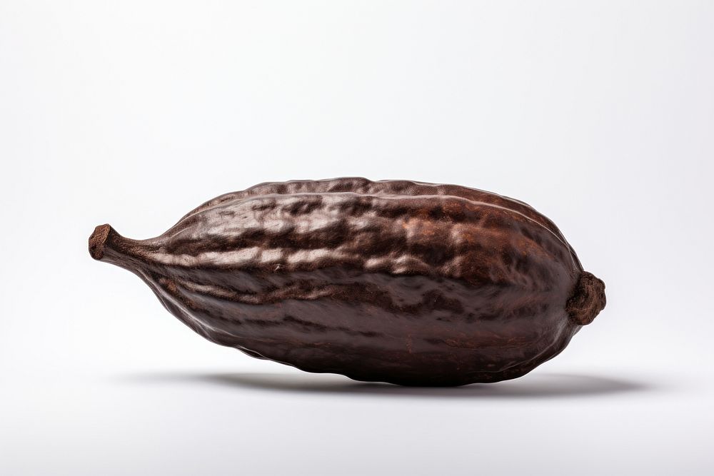 Cocoa pod plant food white background. AI generated Image by rawpixel.