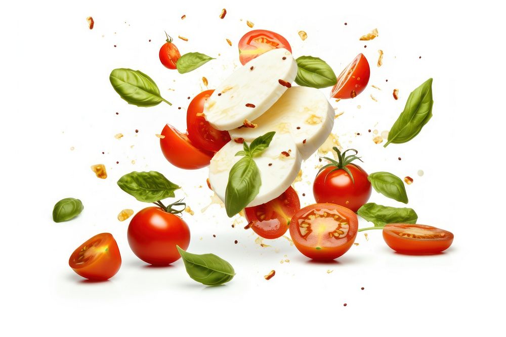 Tomato mozzarella vegetable cheese. AI generated Image by rawpixel.