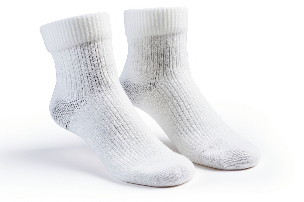 Sock white white background footwear. AI generated Image by rawpixel.