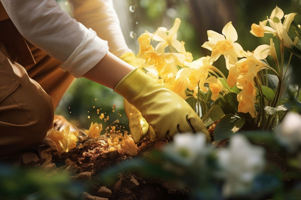 Planting flower gardening outdoors nature. | Free Photo - rawpixel