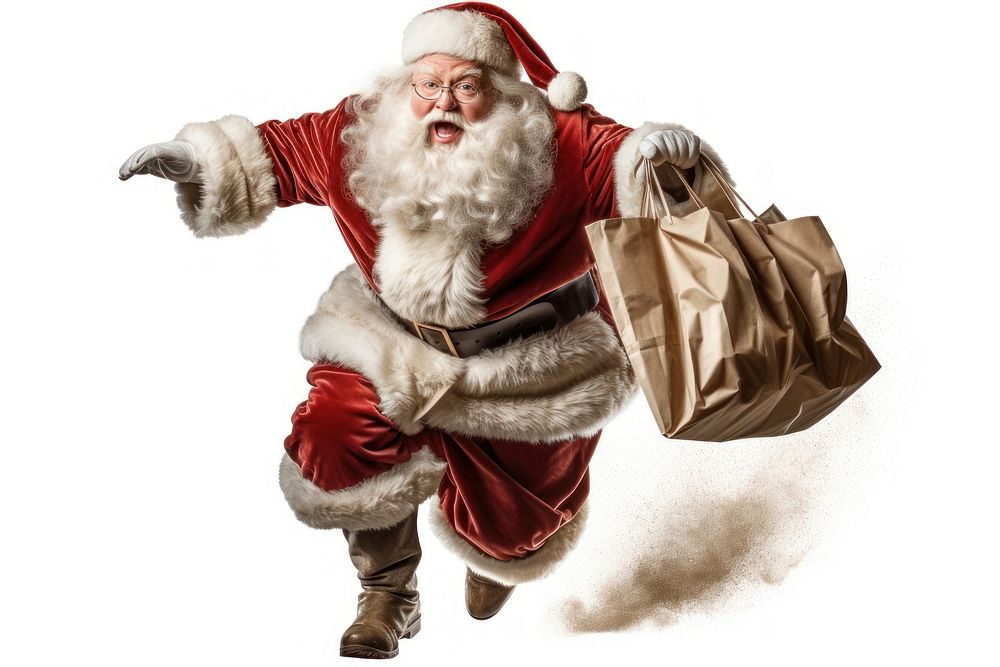 Bag christmas adult white background. AI generated Image by rawpixel.