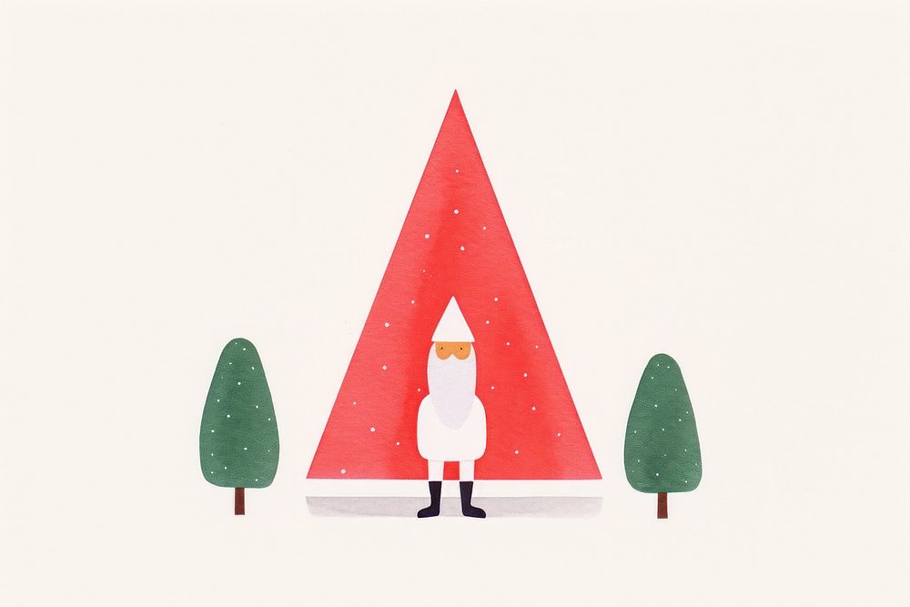 Women wearing Santa Claus outfit tree red representation. AI generated Image by rawpixel.
