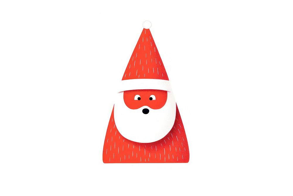 Tipsy Santa Claus snowman red white background. AI generated Image by rawpixel.
