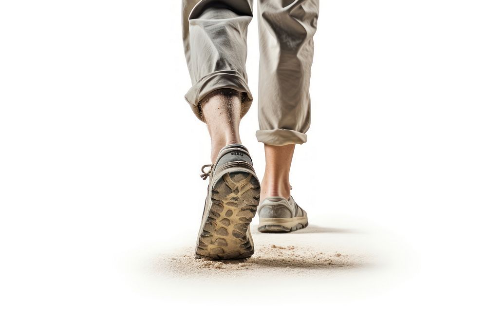 Walking footwear person shoe. AI generated Image by rawpixel.
