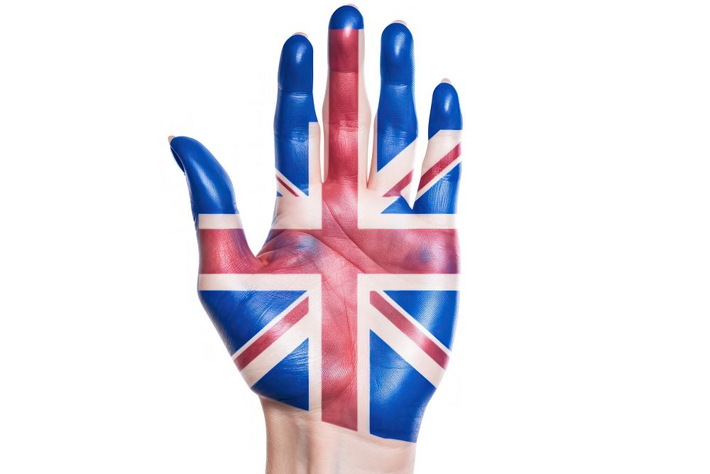 Hand finger flag white background. AI generated Image by rawpixel.