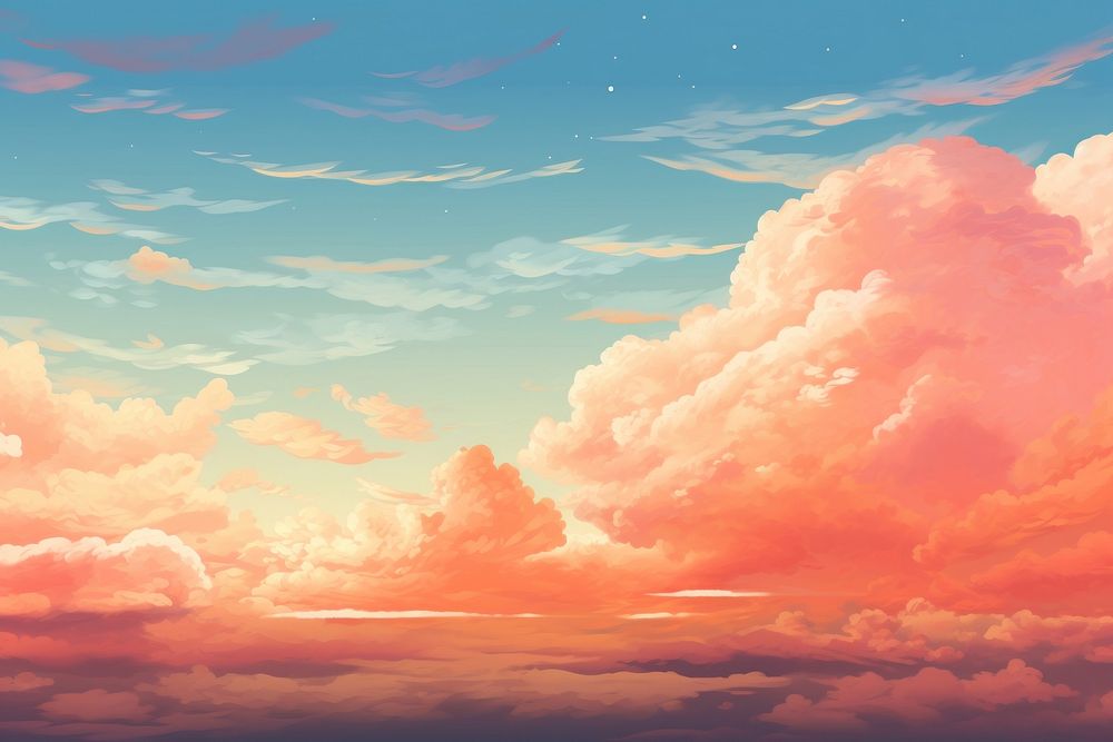 Sky outdoors horizon nature. AI generated Image by rawpixel.