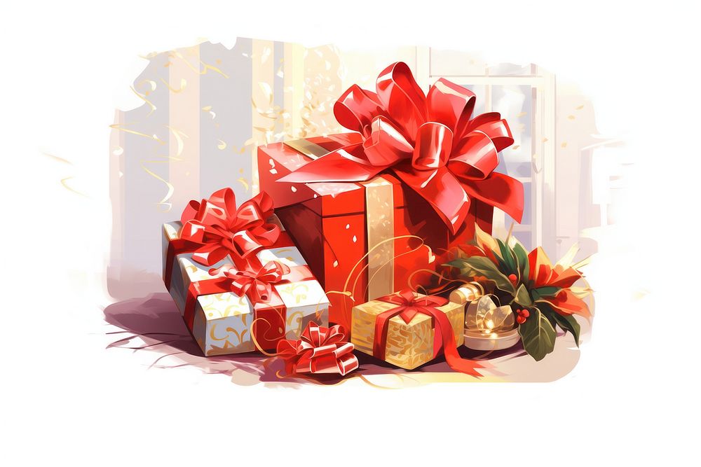 New year gift celebration decoration. AI generated Image by rawpixel.