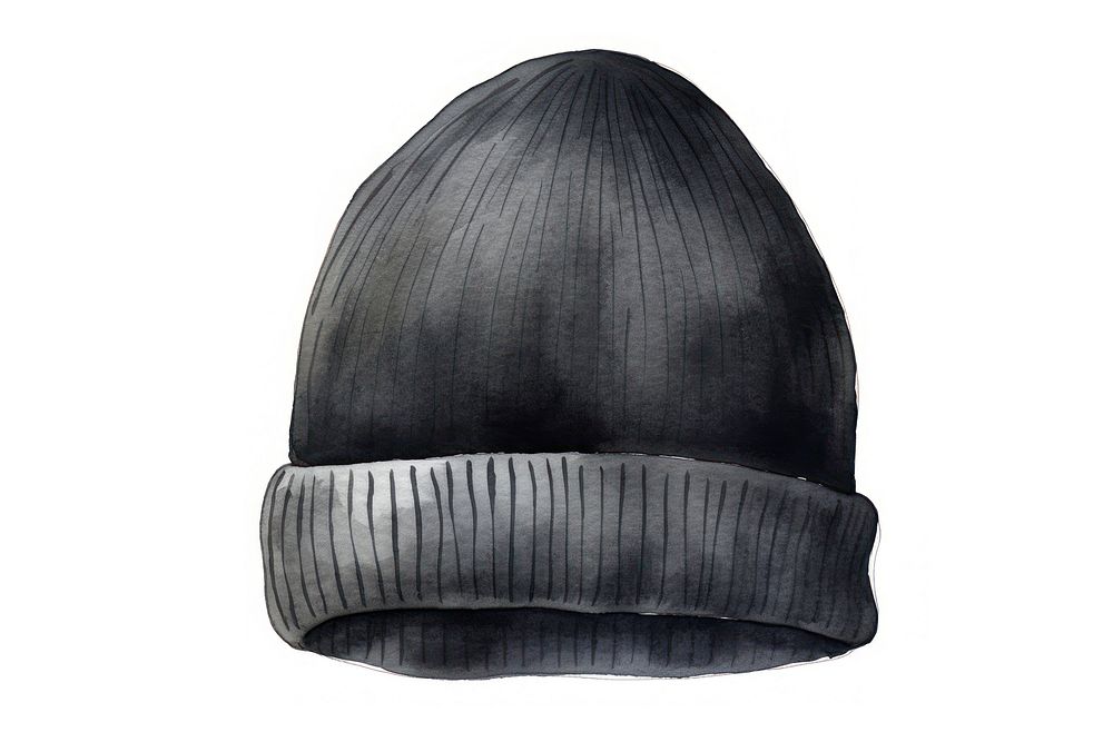 Beanie hat black headgear headwear. AI generated Image by rawpixel.