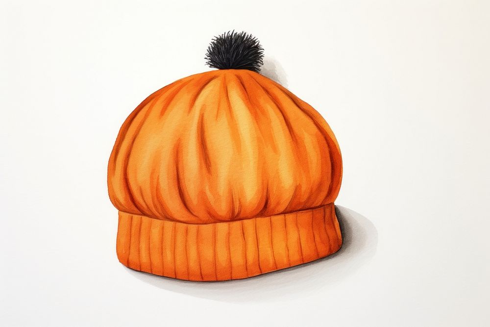Beanie hat vegetable pumpkin food. AI generated Image by rawpixel.