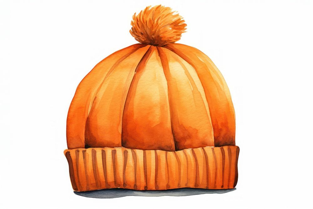 Beanie hat pumpkin creativity vegetable. AI generated Image by rawpixel.