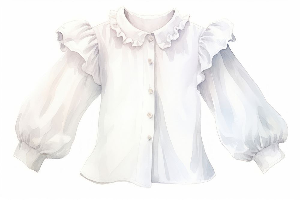 White shirt blouse sleeve white. AI generated Image by rawpixel.