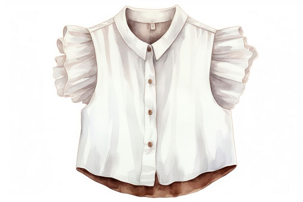 Sleeve shirt blouse white. AI generated Image by rawpixel.