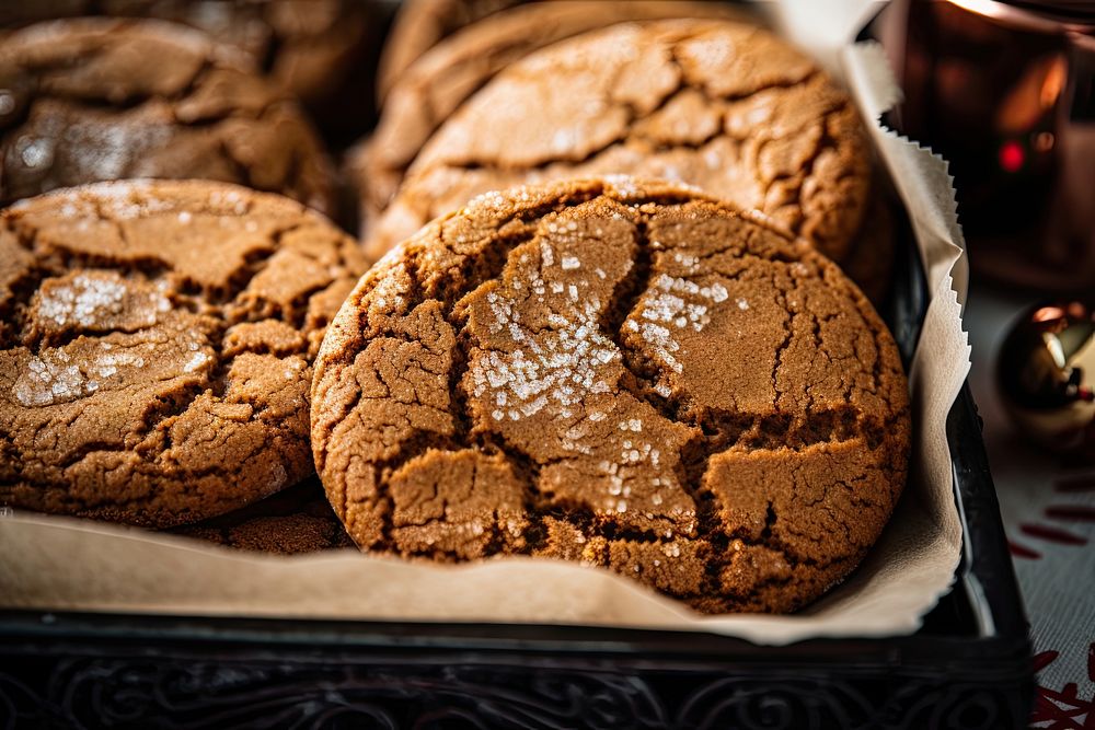 Ginger cookie chocolate dessert food. AI generated Image by rawpixel.