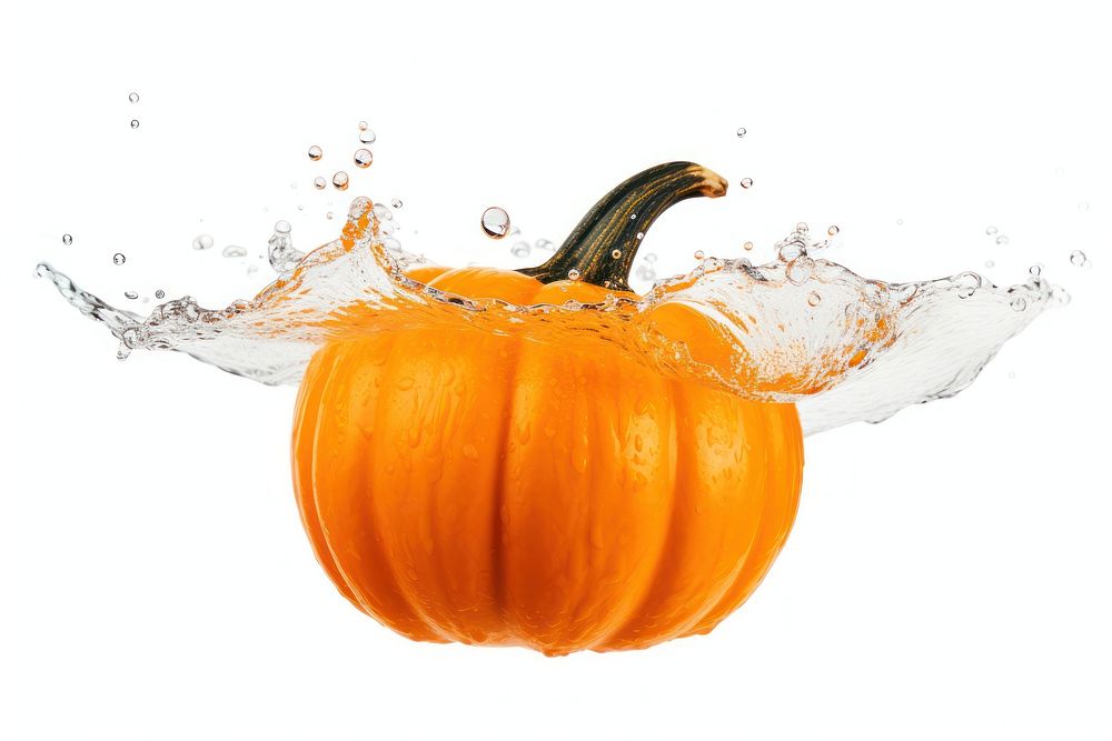 Floating pumpkin vegetable squash plant. AI generated Image by rawpixel.