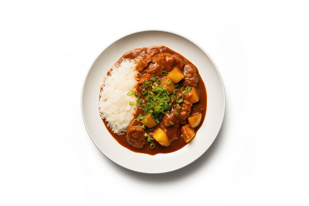 Japanese curry meat food stew. AI generated Image by rawpixel.