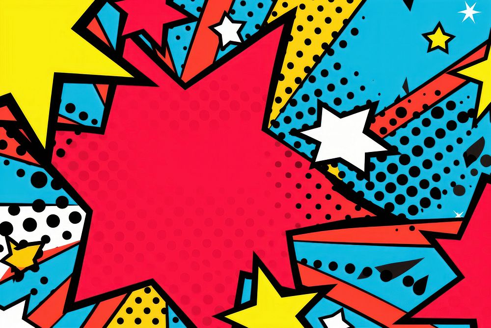  Simple pop art background backgrounds pattern creativity. AI generated Image by rawpixel.