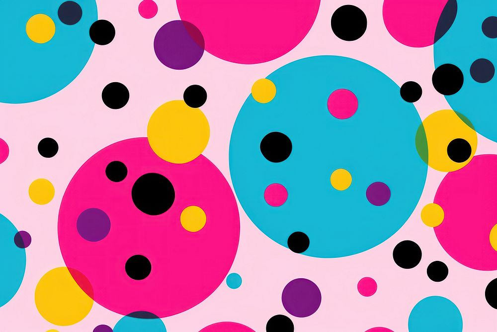  Polka Dot backgrounds pattern creativity. AI generated Image by rawpixel.