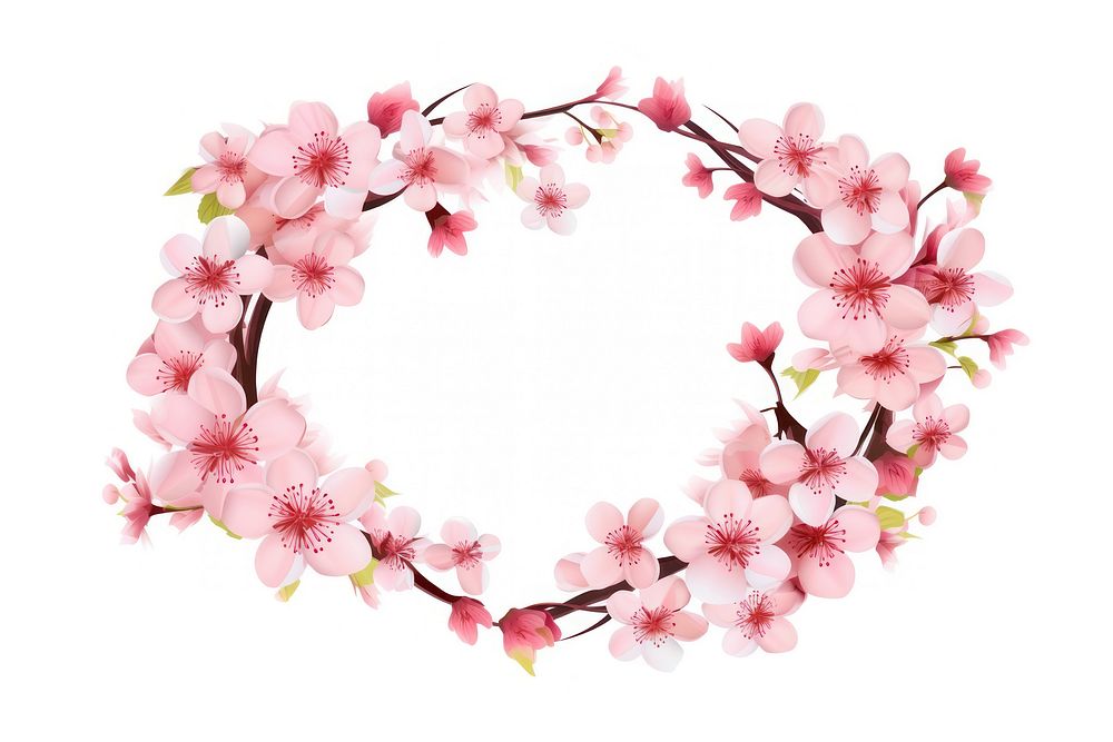 Cherry blossom frame flower plant | Premium Photo Illustration - rawpixel