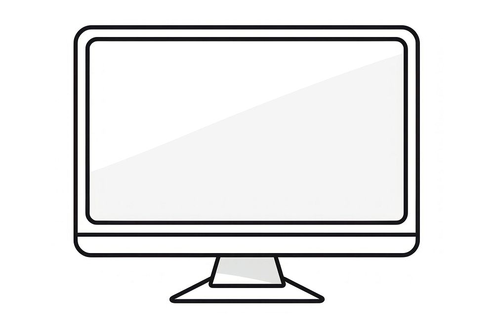 Computer monitor television screen line. AI generated Image by rawpixel.