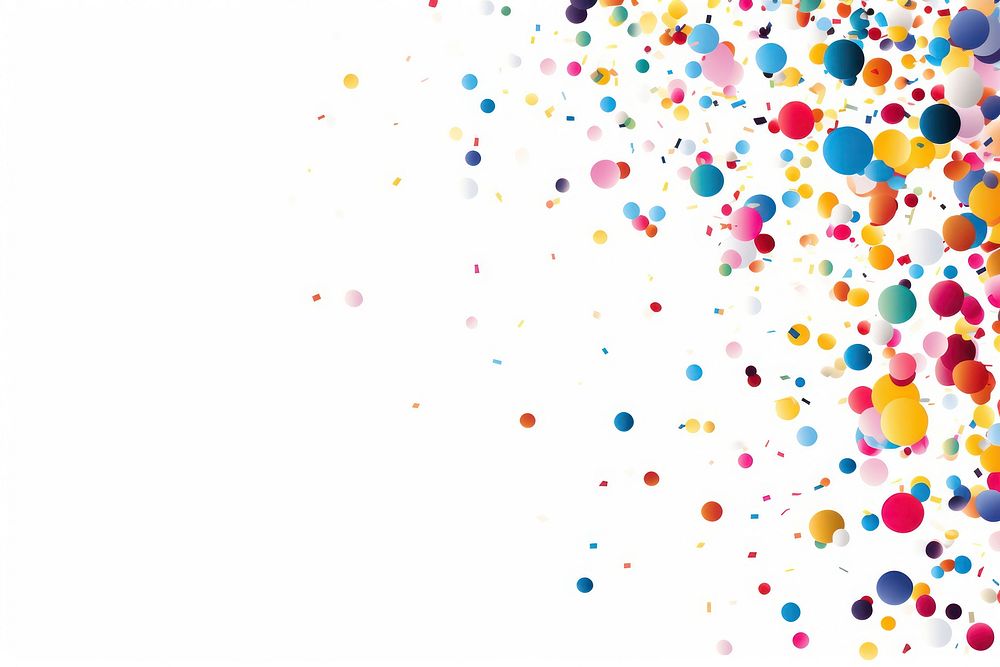 Confetti backgrounds celebration splattered. AI Free Photo