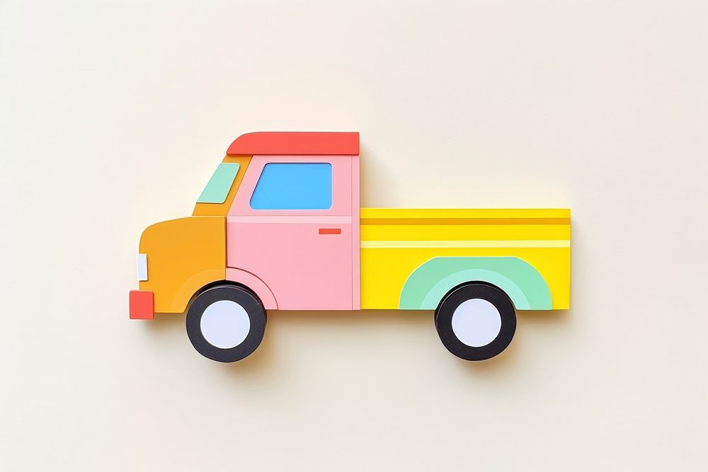 Mini truck car vehicle wheel toy. AI generated Image by rawpixel.