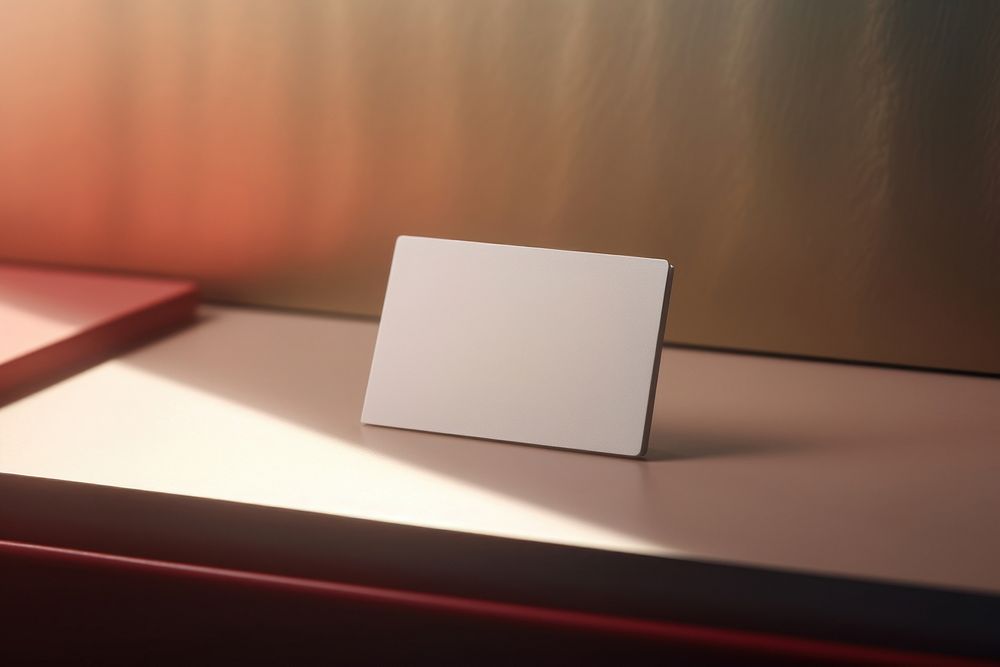 Blank paper card electronics windowsill rectangle. AI generated Image by rawpixel.