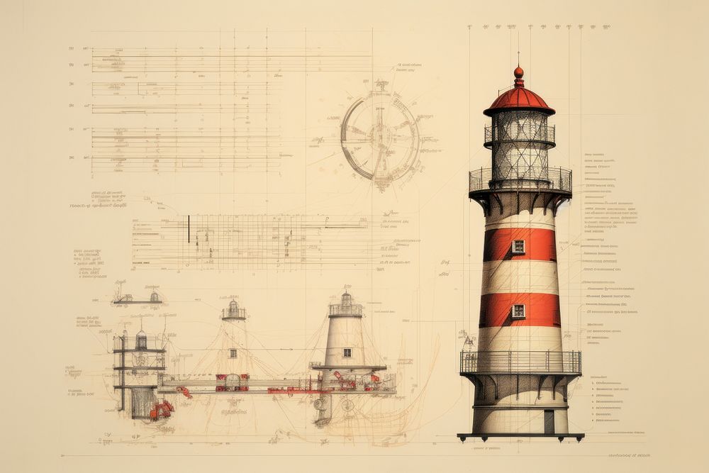 Lighthouse diagram architecture drawing. 