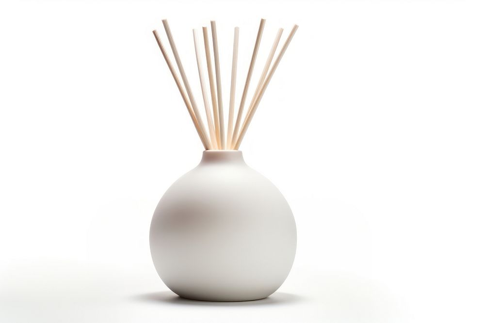 Diffuser white vase simplicity. AI generated Image by rawpixel.