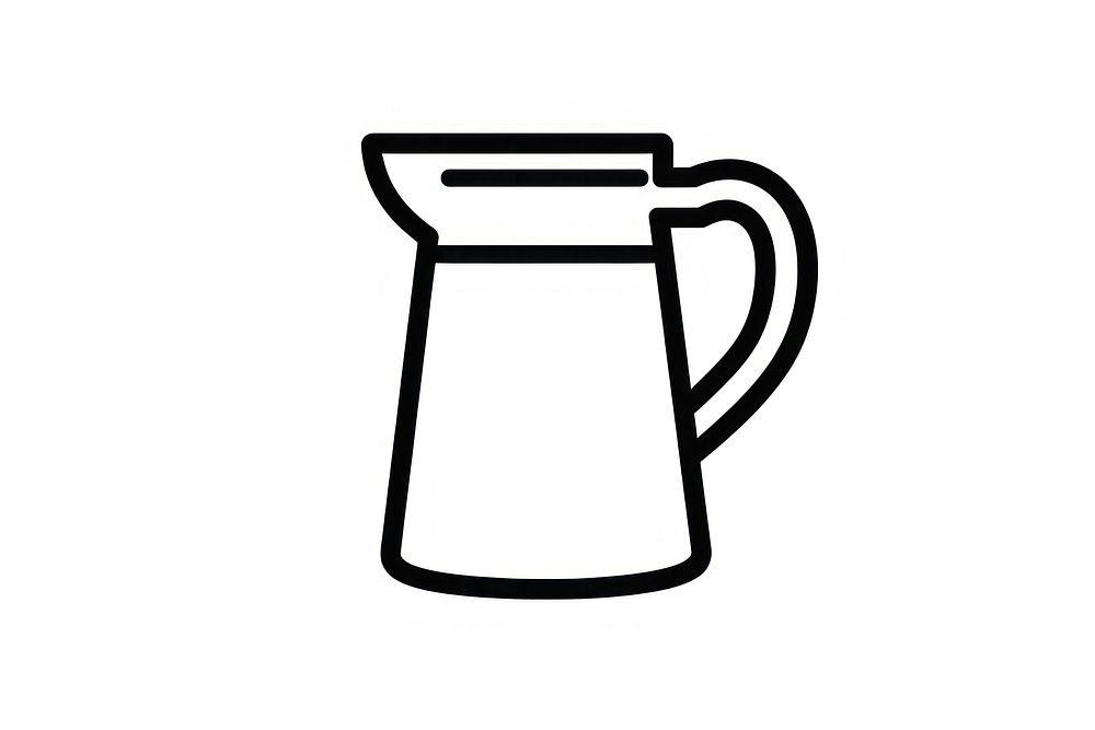 Coffee jug white background refreshment drinkware. AI generated Image by rawpixel.