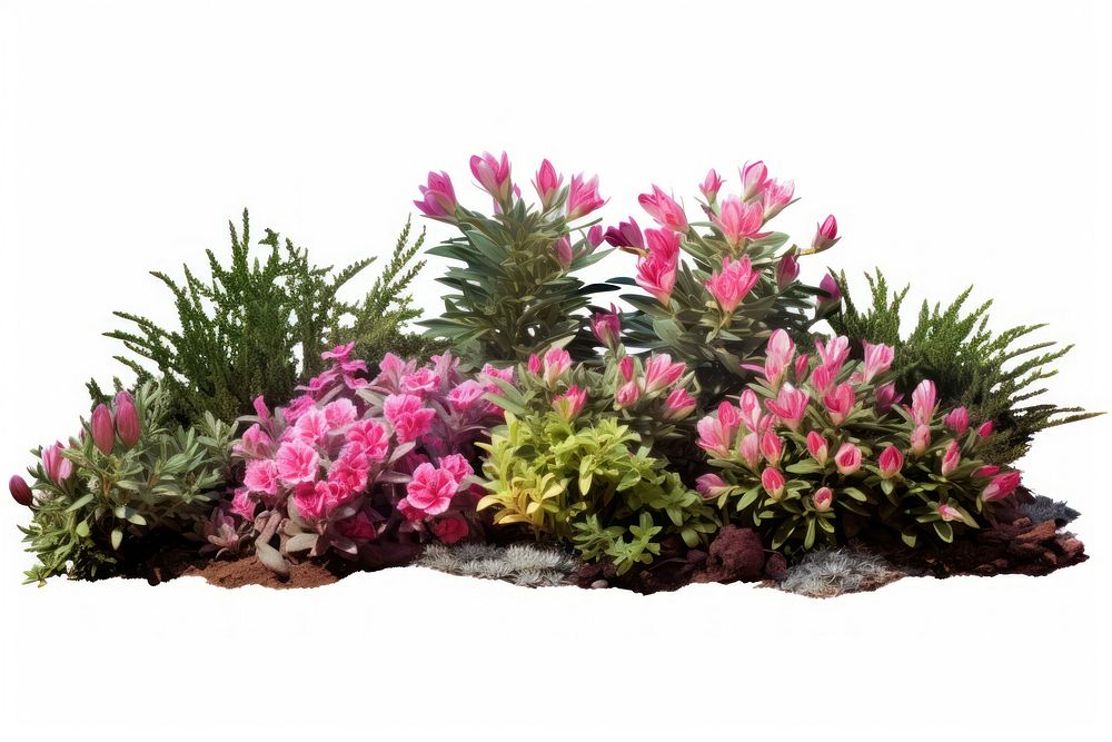 Flower plant flowerbed garden. AI generated Image by rawpixel.