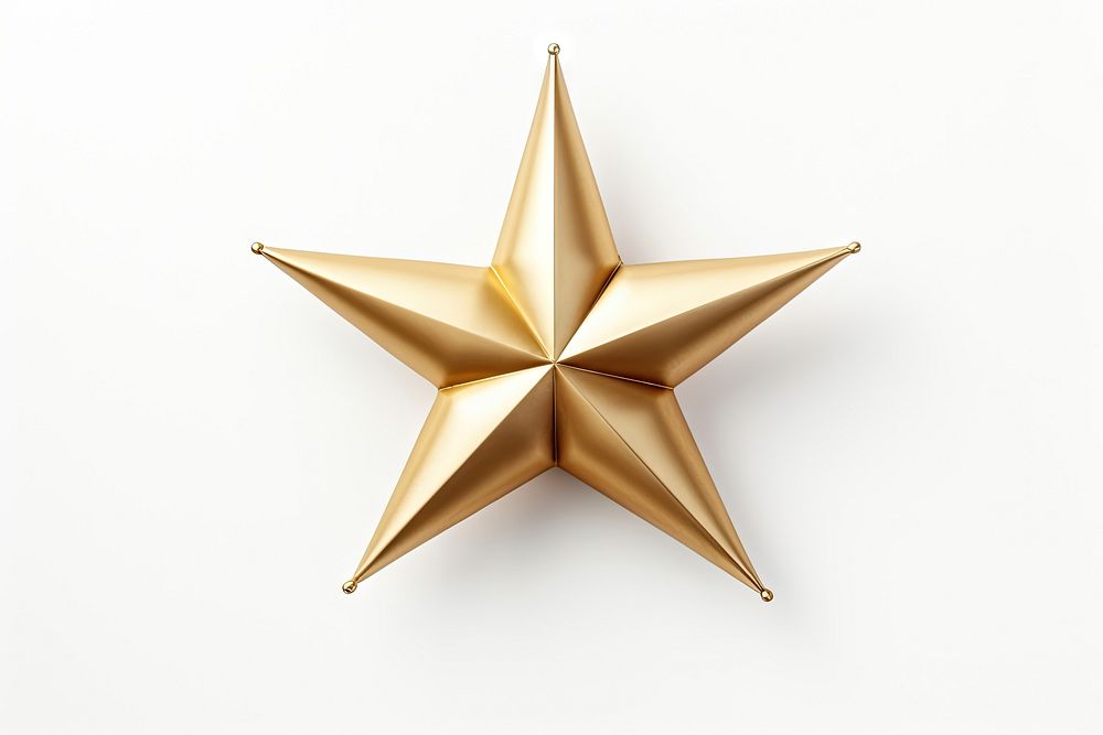 Golden Star christmas gold star. AI generated Image by rawpixel.